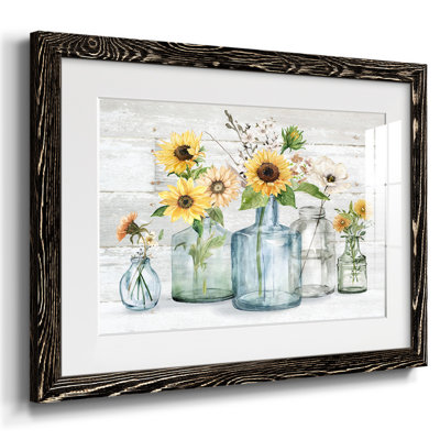 Sunflower Extravaganza, reproduction d'art encadrée
