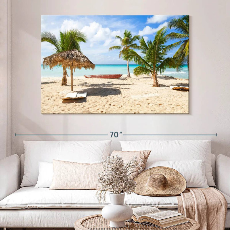 Palapa White Sandy Gillard, 34" H x 51" W