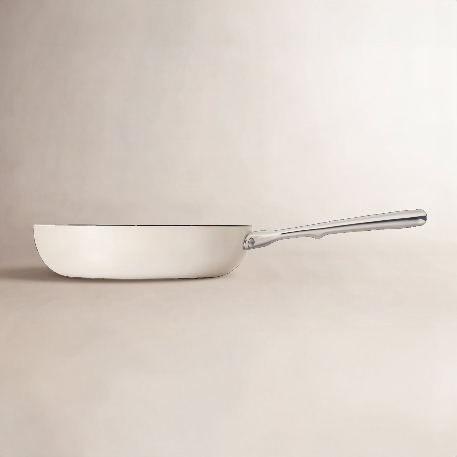 Caraway Ceramic Non-Stick Frying Pan, 10.5", Cream