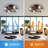20-inch Retro Industrial Ceiling Fan Light, Flush Mount Ceiling Fan Lamp,vintage Industrial Lighting With Remote Control
