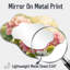 Hydrangeas In A Summer Garden I - Miroir mural décoratif hydrangées, miroir de coiffeuse traditionnel, imprimé sur métal-1086552893