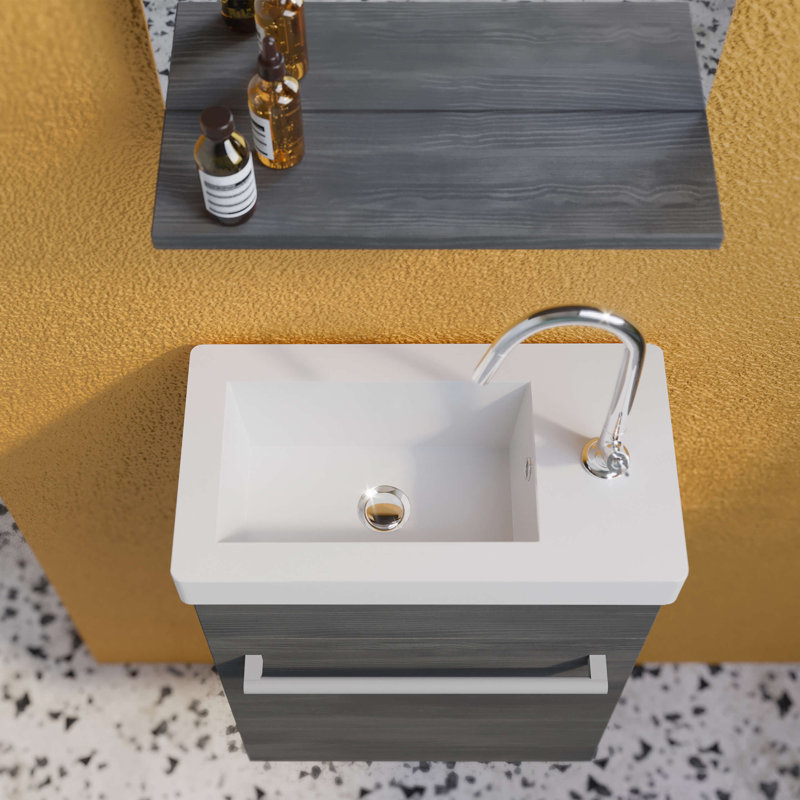 Benonia Cloakroom Vanity with Integrated Ceramic Basin