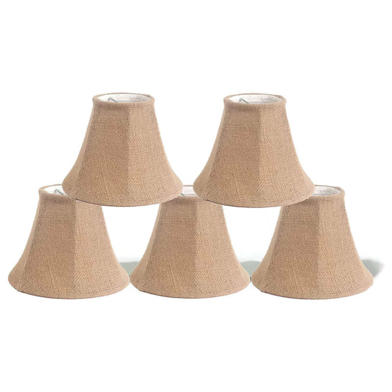 Abat-jour en toile de jute candélabre (attache), Naturel