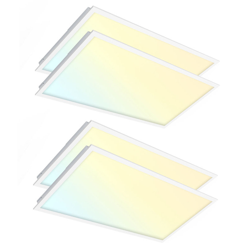 Dimmable LED Flat Panel Light, 1.6" H x 23.7" W x 23.7" D