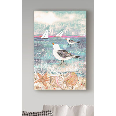 « shell oiseaux voile », reproduction d’art sur toile tendue