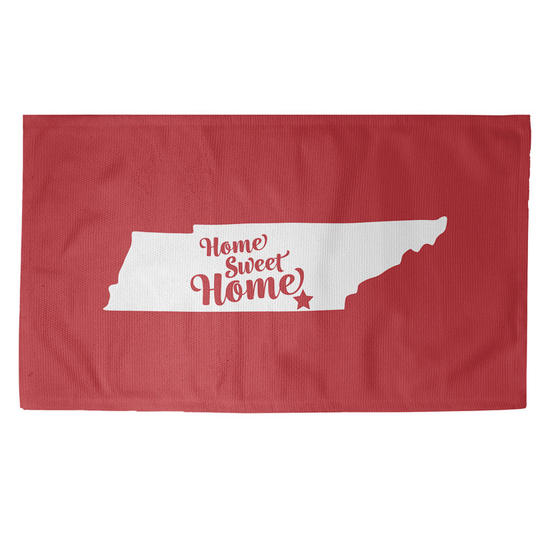 Tapis en coin rouge doux home Chattanooga, Rectangle 2 pi x 3 pi