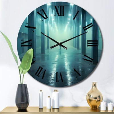 Wondering Through The Blue Woods Wall Clock