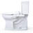 WASHLET 1 GPF Auto Flush Elongated Floor Mounted 101.6 lbs Weight Two-Piece Toilet (Seat Included)