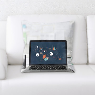 Laptop Throw Pillow