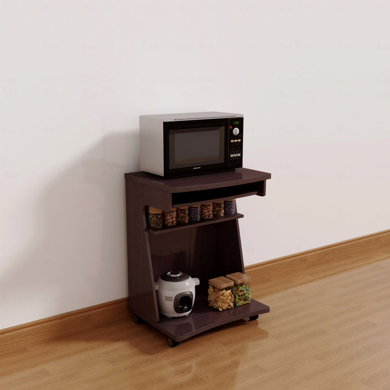 Kitchen Cart Computer Cart One Gliding Shelf Two Shelves