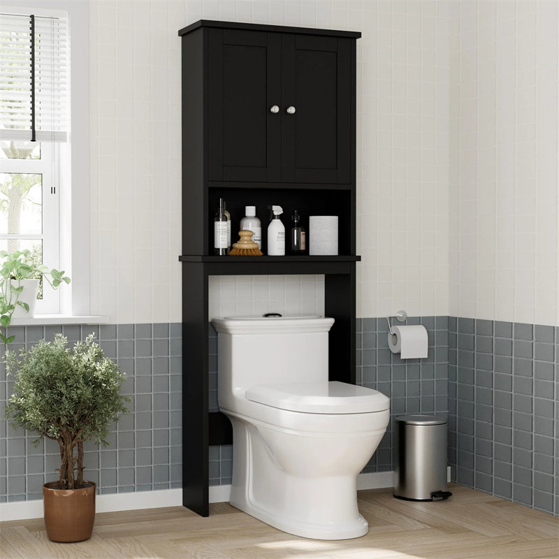 Fridlet Over The Toilet Storage, Black