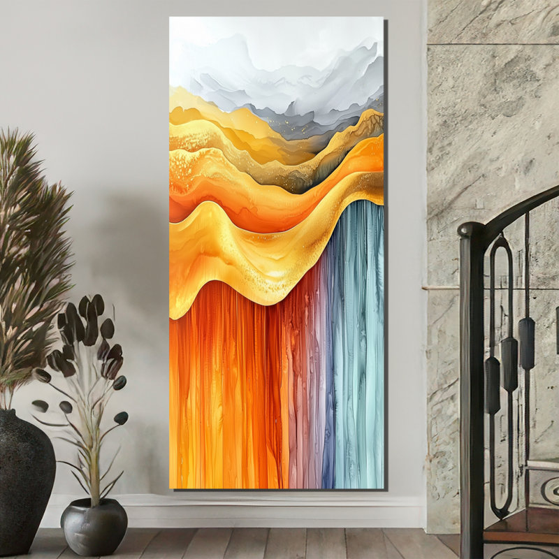 Art mural Olusola, H 60 po x l 28 po, Toile tendue, Ne s’applique pas