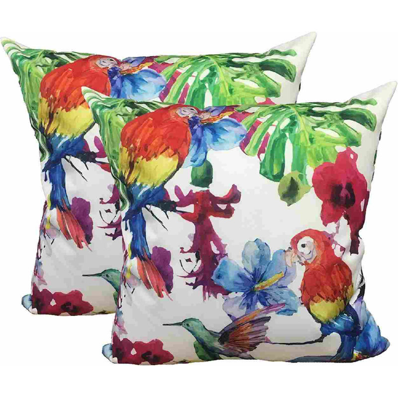 Floral Outdoor Throw Pillow