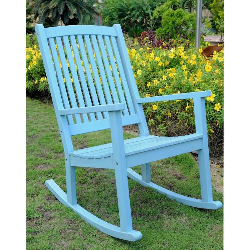Chaise berçante Erkerd, Bleu ciel