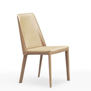 Chaise d'appoint en cuir (Ensemble de 2)