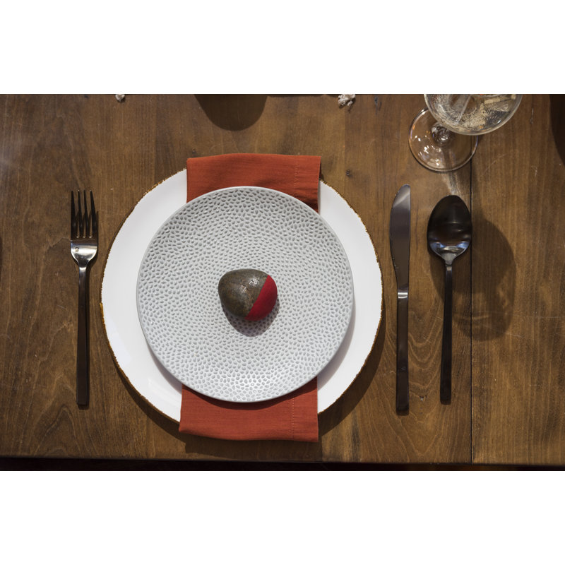 Cobble 8.25" Dessert Plates, Black