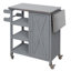 Chariot de barbecue extérieur avec abattant pliable-124644291