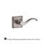 Curve Single Dummy Door Lever with Traditional Square Rose-22034257-22034263