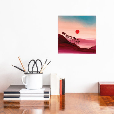 Carmine Evening by Jan Matthews - Wrapped Canvas Painting