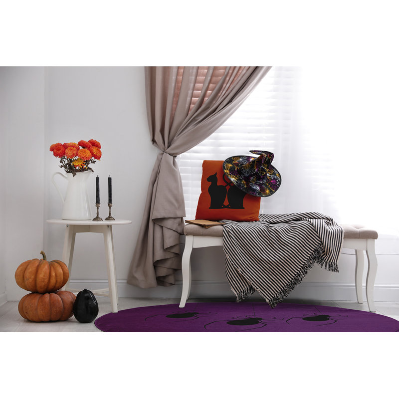 Dennies Chenille Indoor Rug, Round 5'
