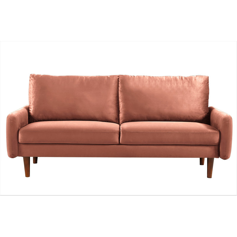 Teniqua Velvet, Rose, 33" H x 58" W x 32.2" D
