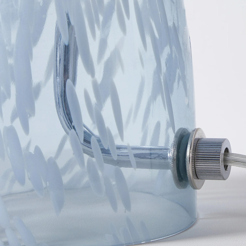  Lampe de table 12 po Modern, Bleu, Bleu