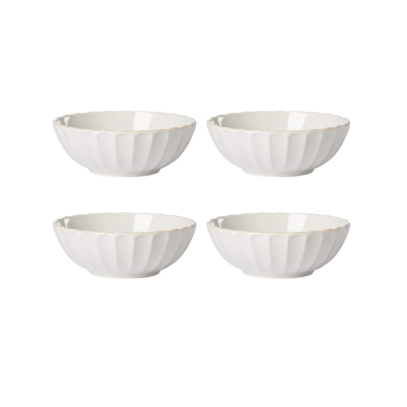 French Perle Scallop 4-Piece Bowl Set