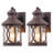 2 Pack Outdoor Wall Lights with Glass Shade, Waterproof E26 Base Outdoor Lights for House Porch Garage Patio Lights-118659108-118659112