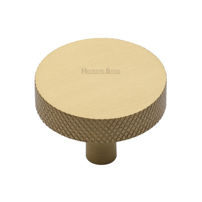 Heritage Brass Signac Heritage Cabinet Knob Knurled Disc Design