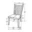 Ensemble de 2 chaises de salle à manger rembourrées, blanc cassé