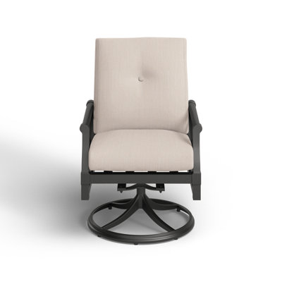 Chaise de patio pivotante avec coussins Andover
