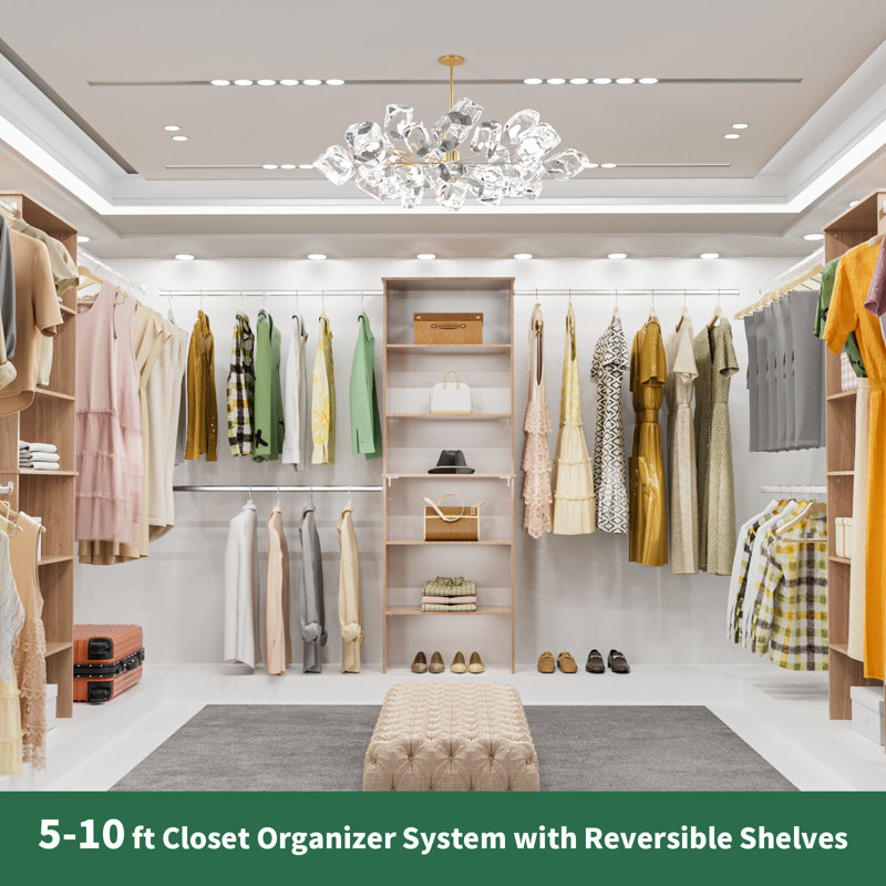 Système de placard Closet Tower, Bois, H 82,2 po x l 25,5 po x P 14,5 po