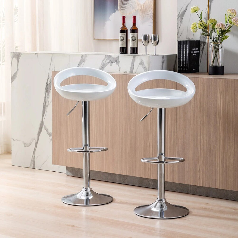 Tabouret de bar pivotant à hauteur réglable Draydon