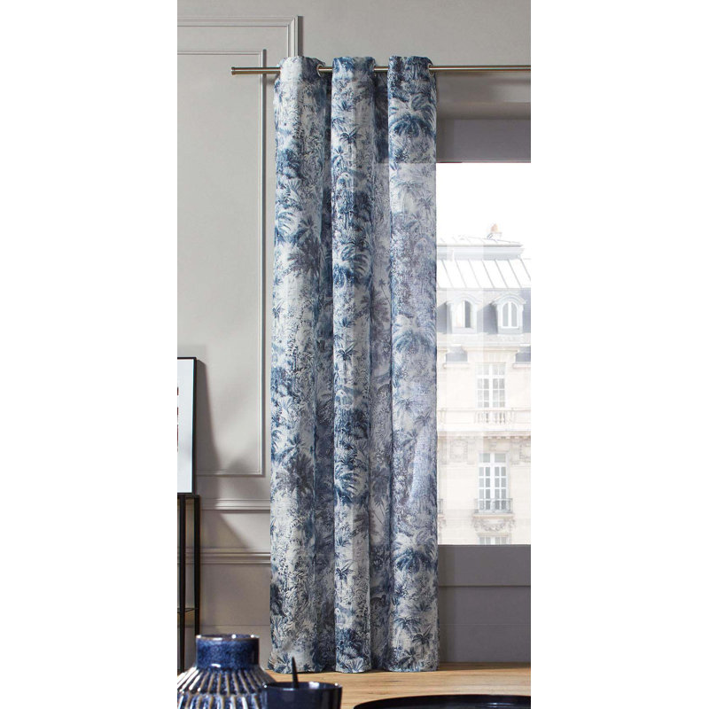 Linen Semi Sheer Single Curtain Single Panel, 200 W x 280 D cm