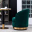 Siège pivotant - Revêtement en velours, style moderne, fauteuil confortable, construction