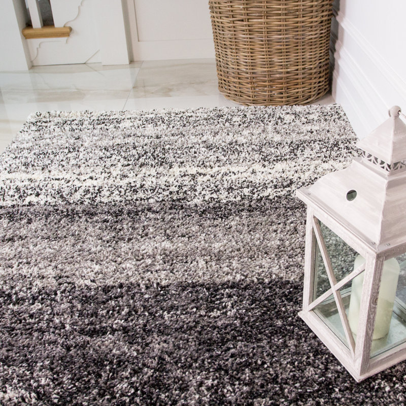 Brax Striped Shag Area Rug, Rectangle 120 x 170cm