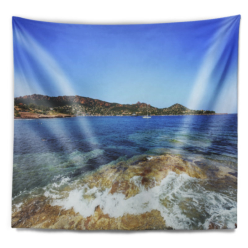 Tapisserie de plage Ager Bay à Esterel Rocks, H 32 po x l 39 po