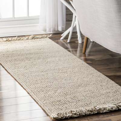 Tapis beige en laine touffeté à la main Madison