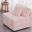 44,9 po modulaire en rose - confortable pour les espaces de vie. Rembourrage en éponge. Pour combiner les formes. Look élégant. Coussins amovibles. Structure en métal. Revêtement en microfibre. Multifonctionnel avec rangement. 1 siège-706907160-706907174