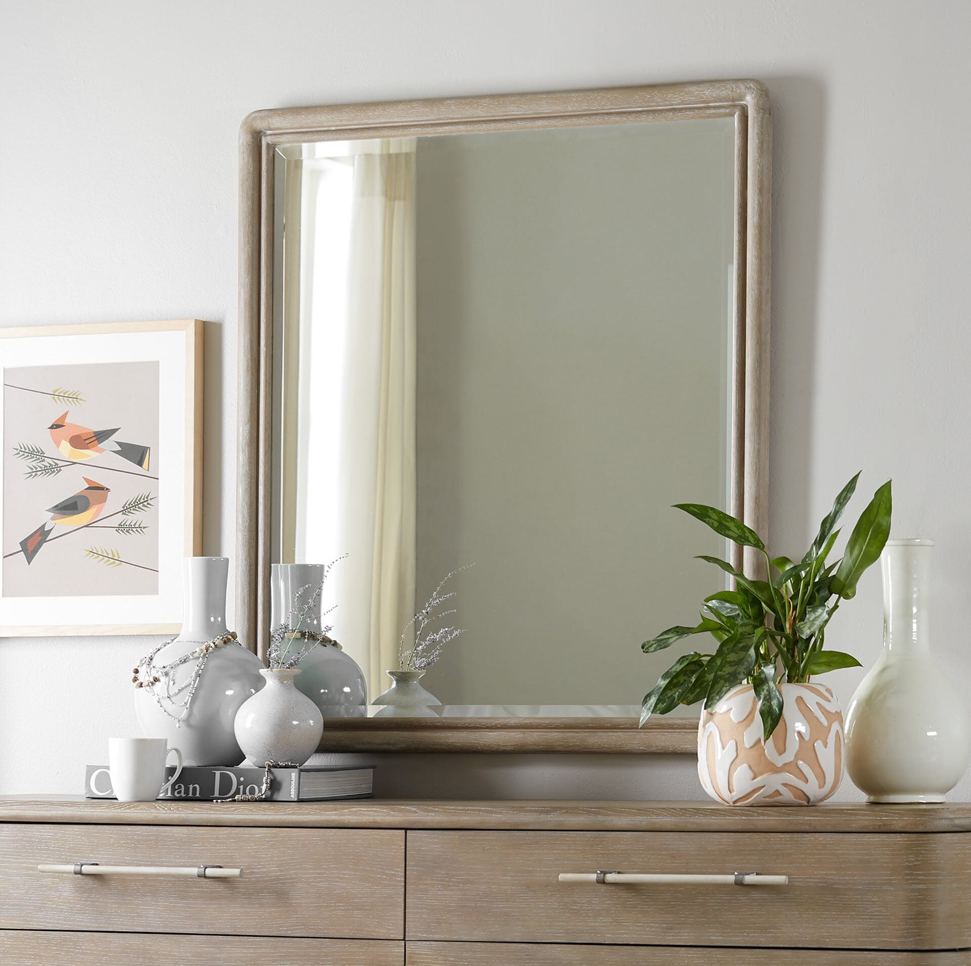 Hooker Furniture Affinity Wood Rectangle Dresser Mirror | Wayfair