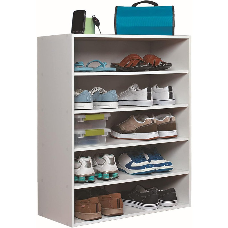 Stackable 5-Shelf Organizer, White