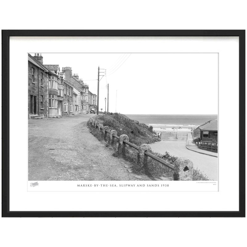Marske By The Sea, Slipway And Sands 1938 - Single Picture Frame Print, 28cm H x 36cm W x 2.3cm D