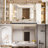 Cozy Design Tempered Glass Framed Wall-Mounted Bathroom Vanity Mirror-102799394-102799396-102799390