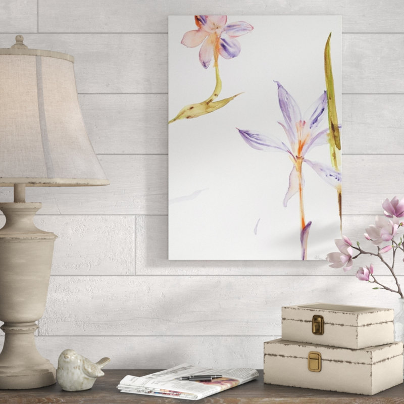 Bloom Bloom - peinture sur toile tendue, Couche de verre, H 76 po x l 54 po