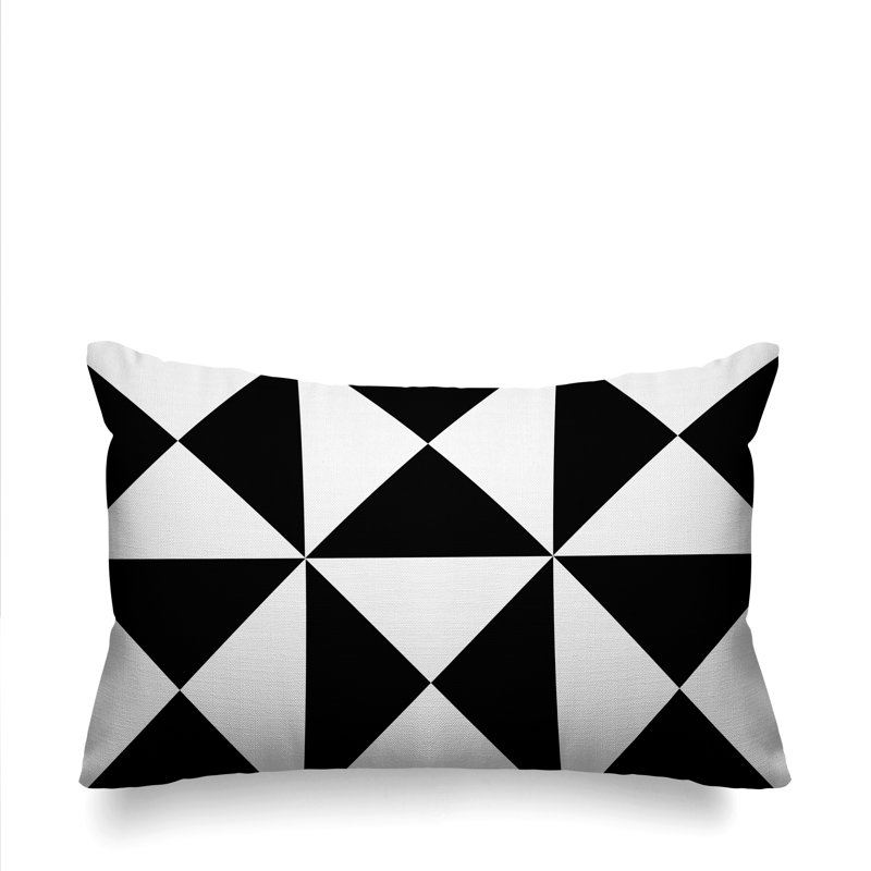 Coussin décoratif intérieur / extérieur Farrell, Noir