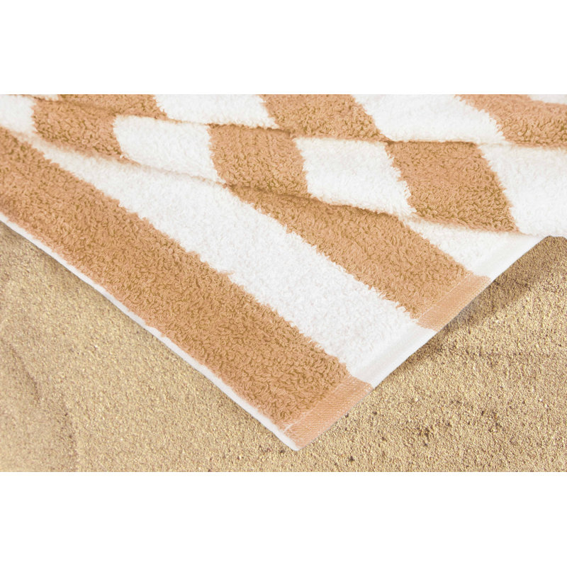 Lansdale Cotton Midweight Beach Towel, Tan