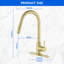 Robinet de cuisine tactile, robinet de cuisine intelligent avec douchette rétractable, acier inoxydable-111469409