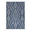 Guthrie Machine Printed Polyester Geometric Area Rug Blue/White-339339752