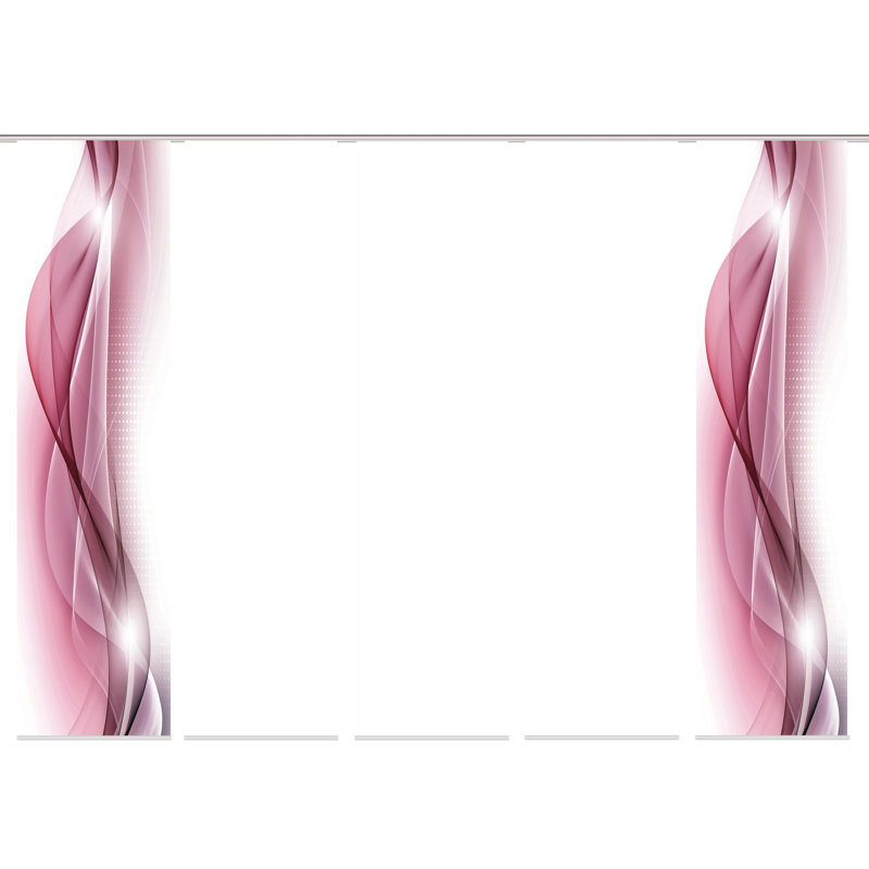 Parkman Semi Sheer Curtain Panel Pair, Pink