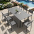 Ensemble repas pour 8 personnes L 82,5 po avec trou pour parasol Cyanni